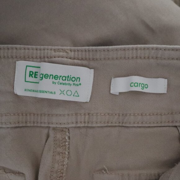 Regeneration by Celebrity Pink Beige 5/27 Cargo Straight Leg Khaki Pocket Pants - Picture 10 of 12